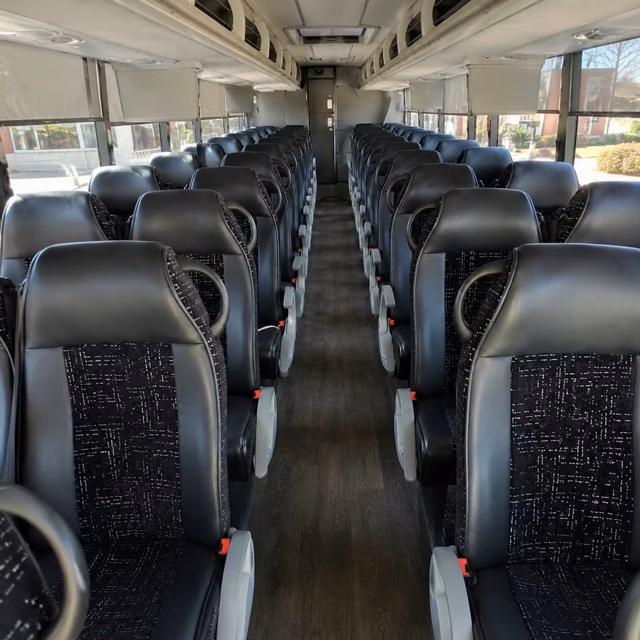 56 passenger charter bus interior